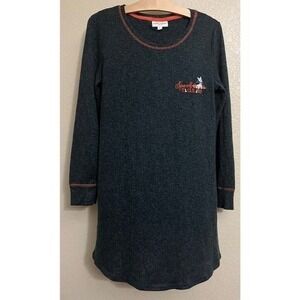 Laura Ashley Small Halloween Nightgown Sleepshirt Spooktacular Dog Embroidery